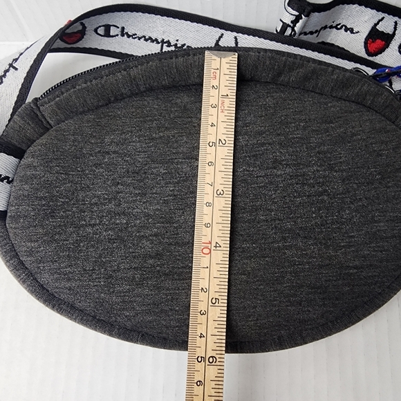 Champion Fanny Pack Gray with Red and Blue Carpeted Logo Unisex - Picture 10 of 12